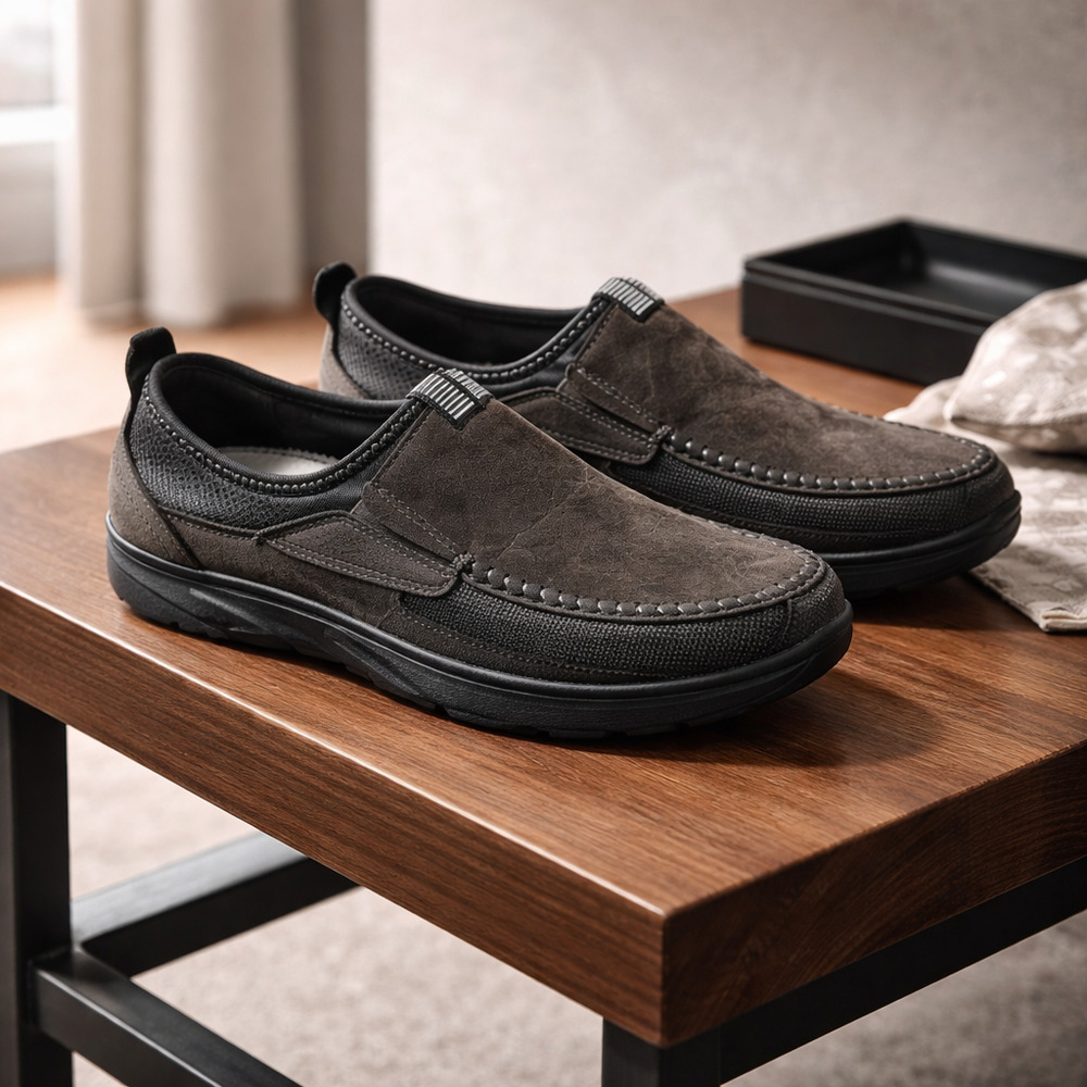 Fashion Men's Soft Leather Casual Loafers Size 265 EU43 US 10